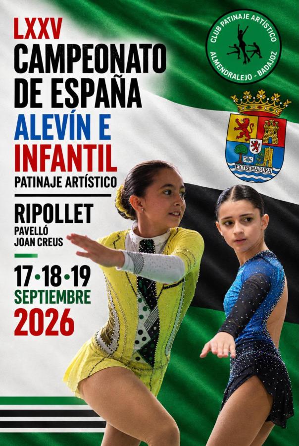 Alicia Hernández y Triana Iglesias participan en el Campeonato de España de patinaje artístico