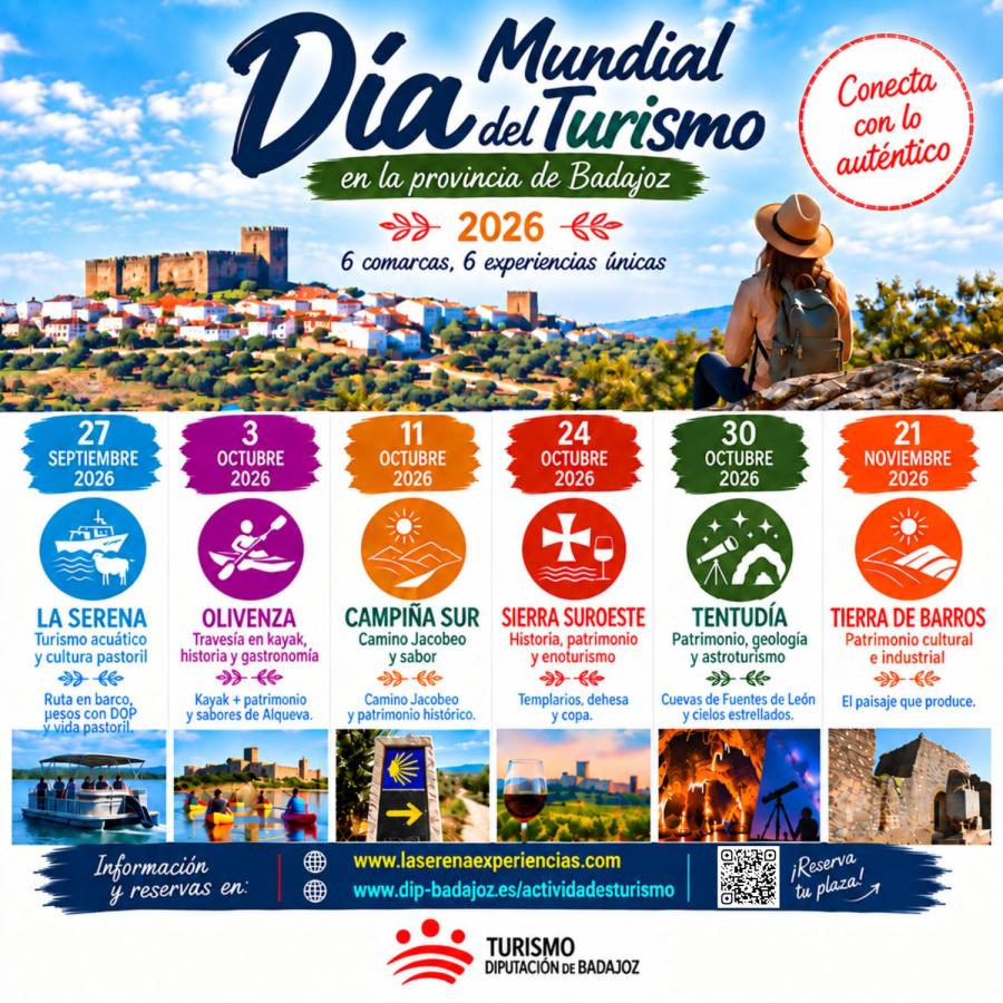 Tierra de Barros será una de las protagonistas por el día mundial del turismo