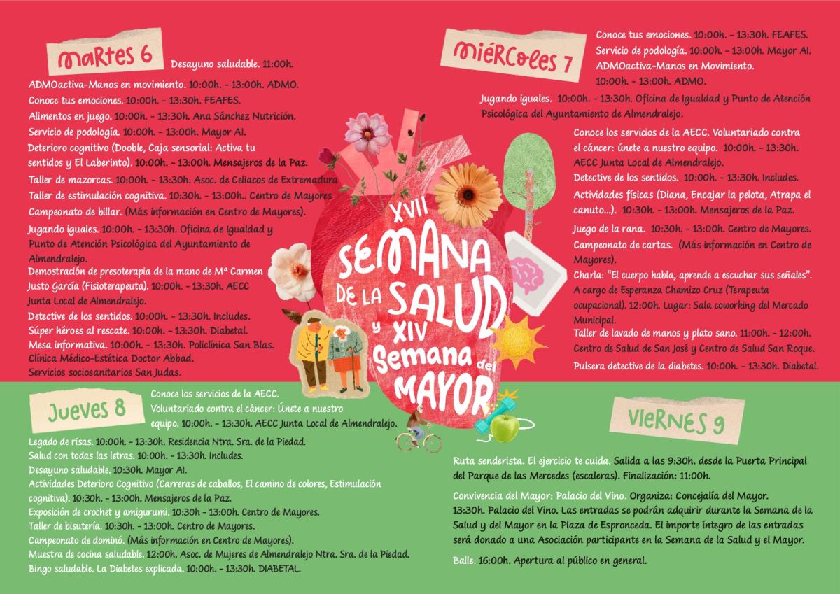 La Semana de la Salud y del Mayor se celebrará del 6 al 9 de octubre con diversas actividades