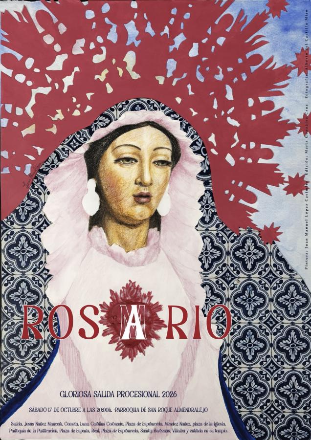Presentado el cartel de los actos y cultos en honor a la Virgen de la Rosario