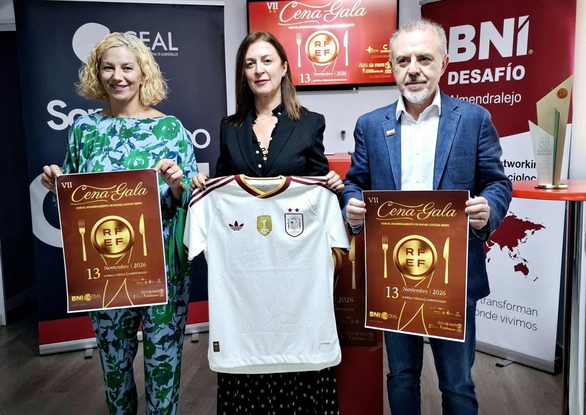 Rafael Louzán será el padrino de la cena de gala empresarial solidaria de Almendralejo