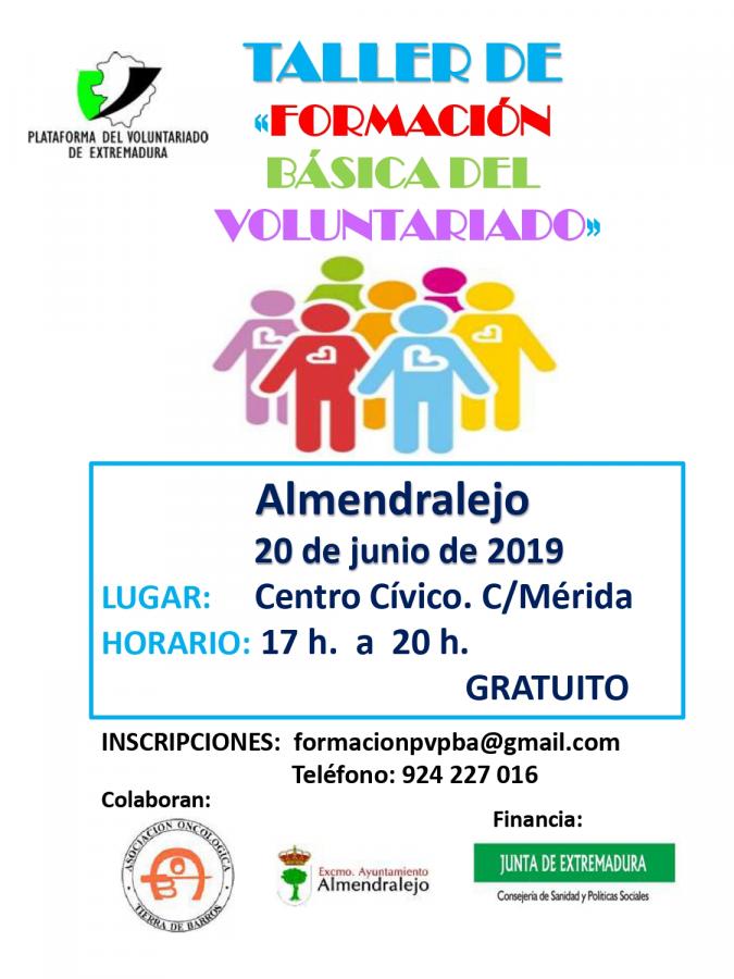 La Asociación Oncológica organiza un taller de formación básica del voluntariado en el Centro Cívico mañana jueves