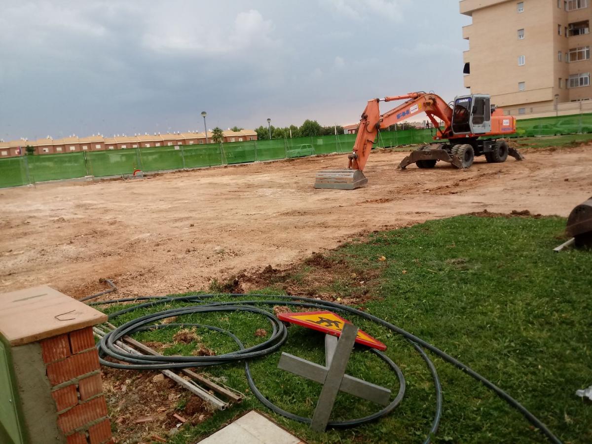 Otra zona verde sustituirá al parque donde ya se construye la comisaría de policía