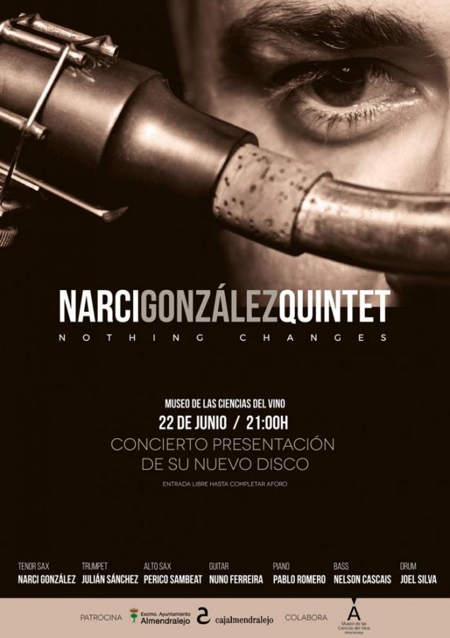 Concierto en el Museo de las Ciencias del Vino que servirá de presentación del disco grabado por Narciso González Santos el director del Instituto de Jazz