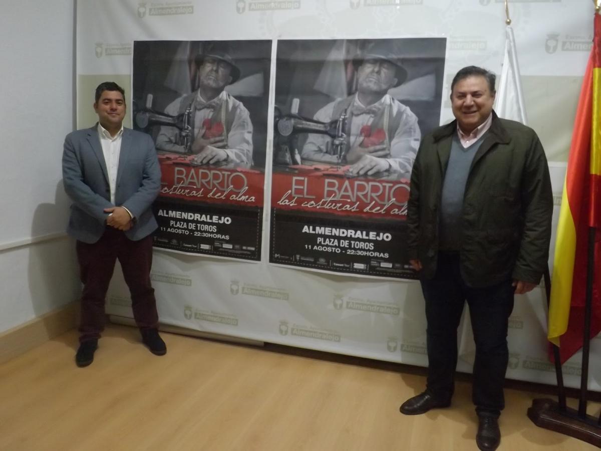 El Barrio actuará en la plaza de toros de Almendralejo el próximo 11 de agosto