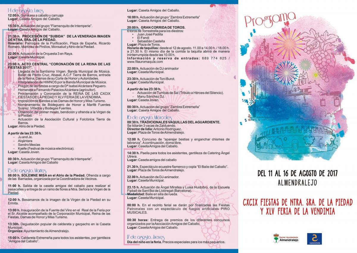 Programa de actos Fiestas y Feria 2017 (pag. 1)