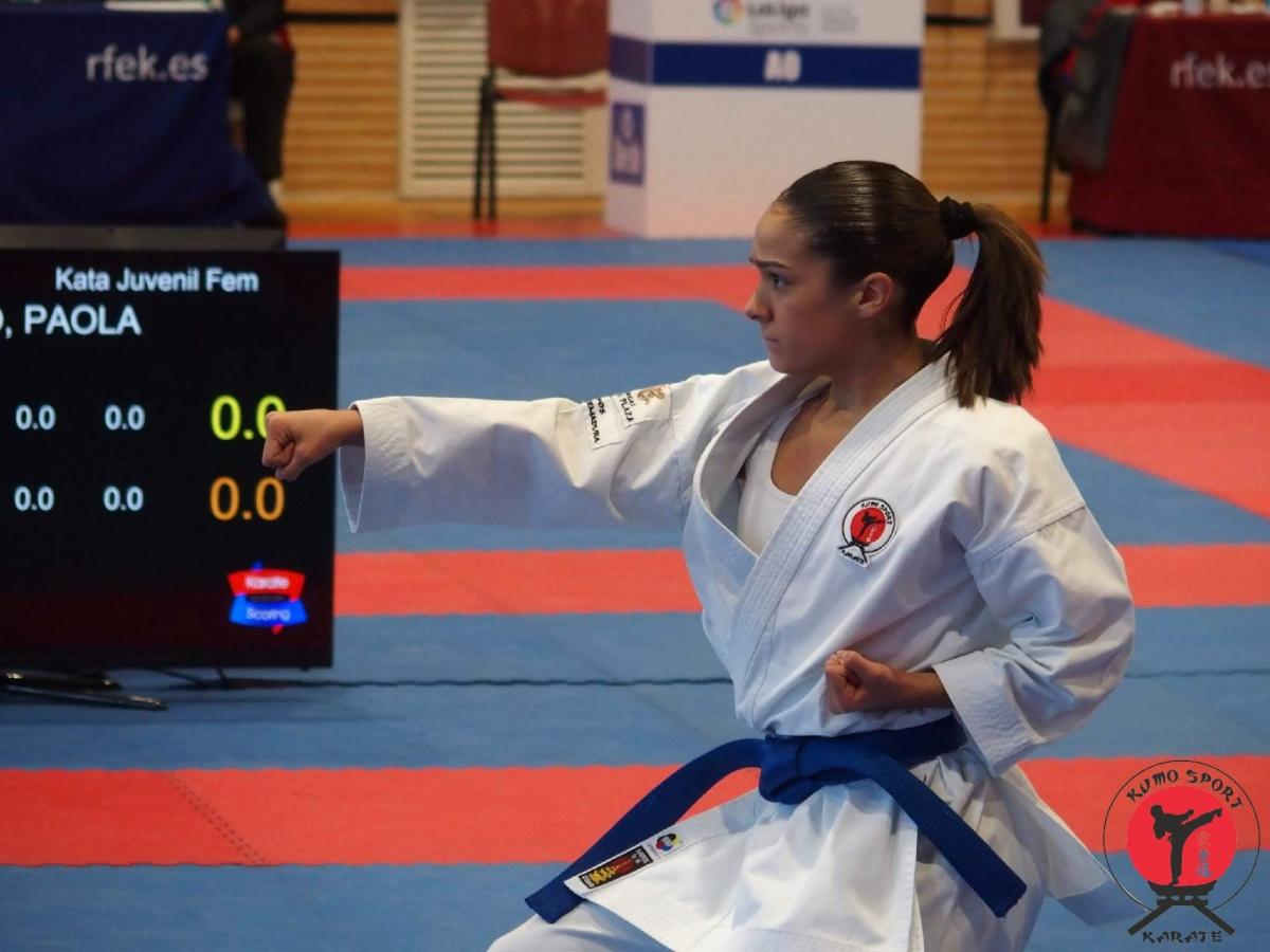 Paola García compite en el campeonato de España de clubes