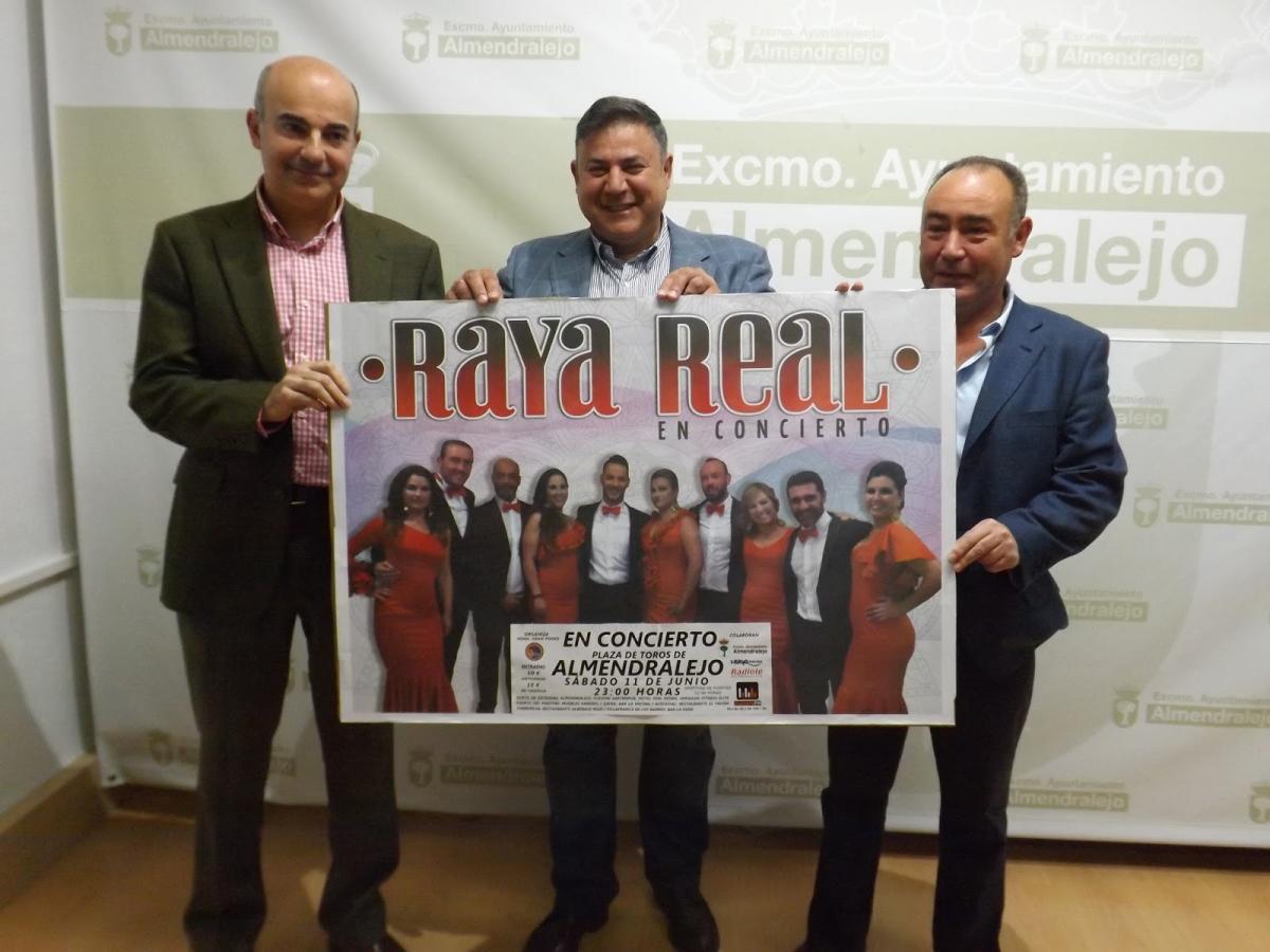 Raya Real actuará el 11 de junio en la plaza de toros de Almendralejo