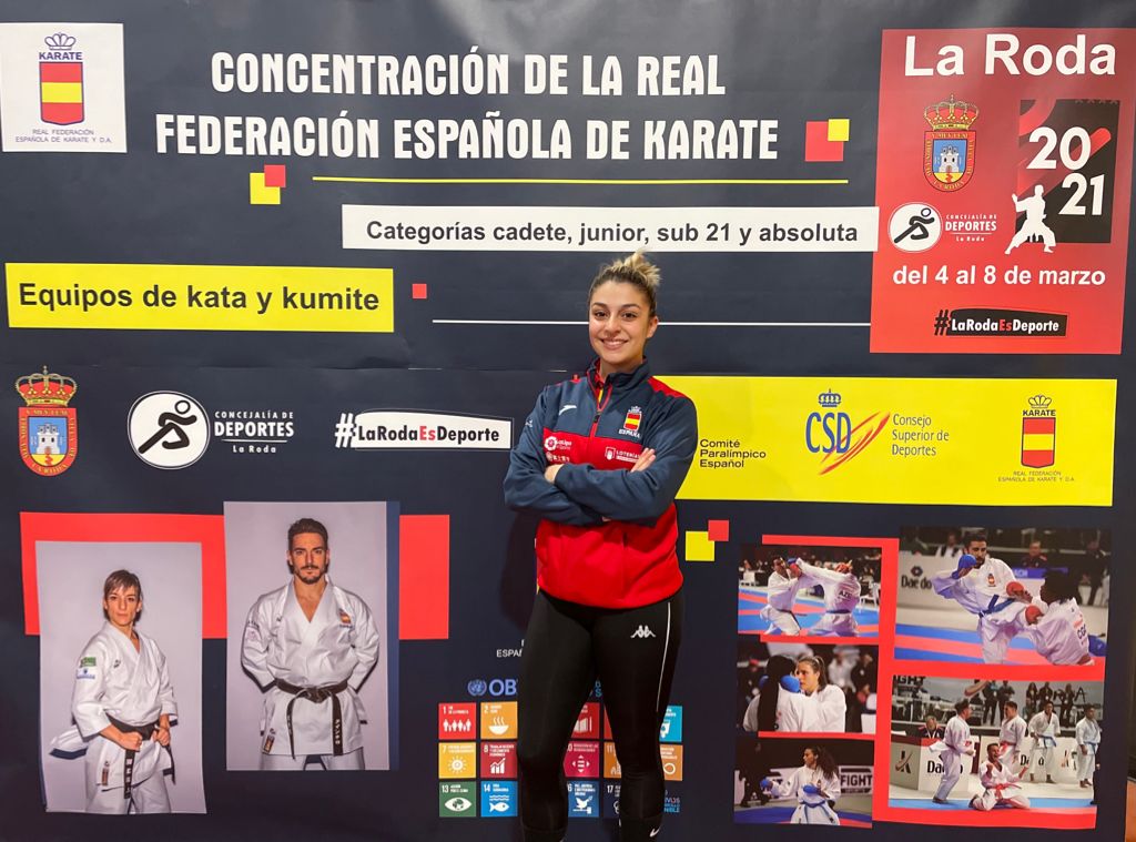 Marta García completa la concentración con la Selección Española