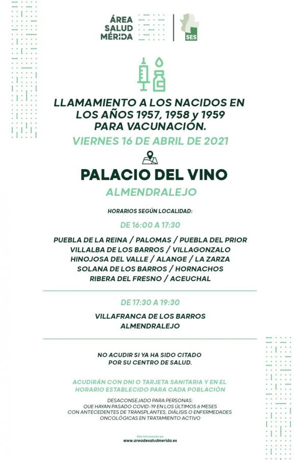 La vacunación masiva regresa este viernes al Palacio del Vino y la Aceituna