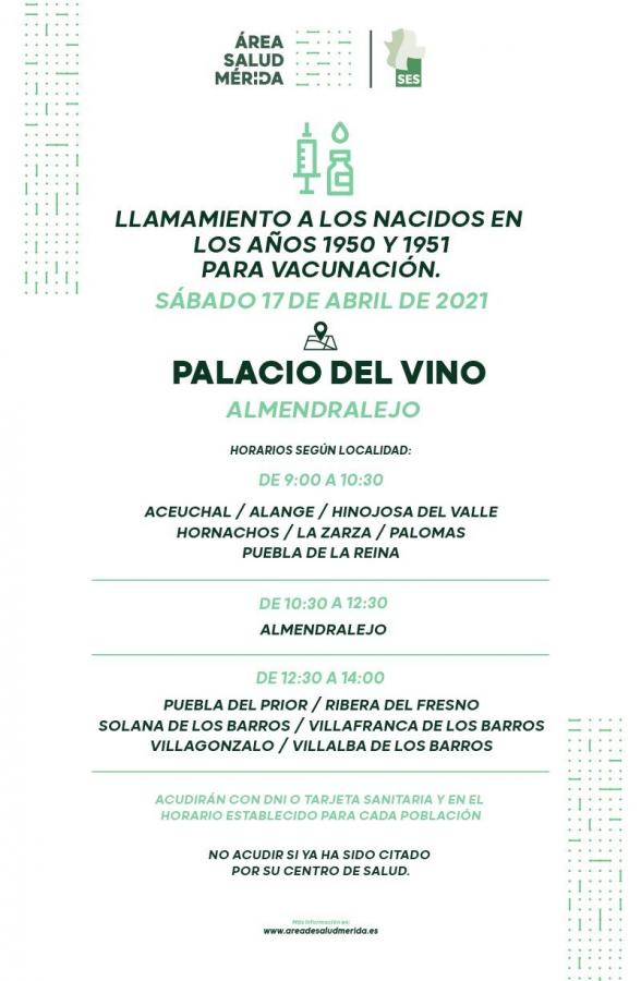 La vacunación masiva regresa este viernes al Palacio del Vino y la Aceituna