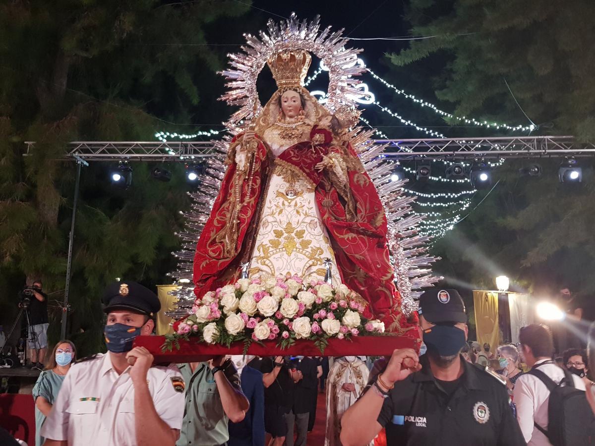 La Virgen será trasladada el 14 de agosto desde la Parroquia hasta el atrio pero no habrá procesión