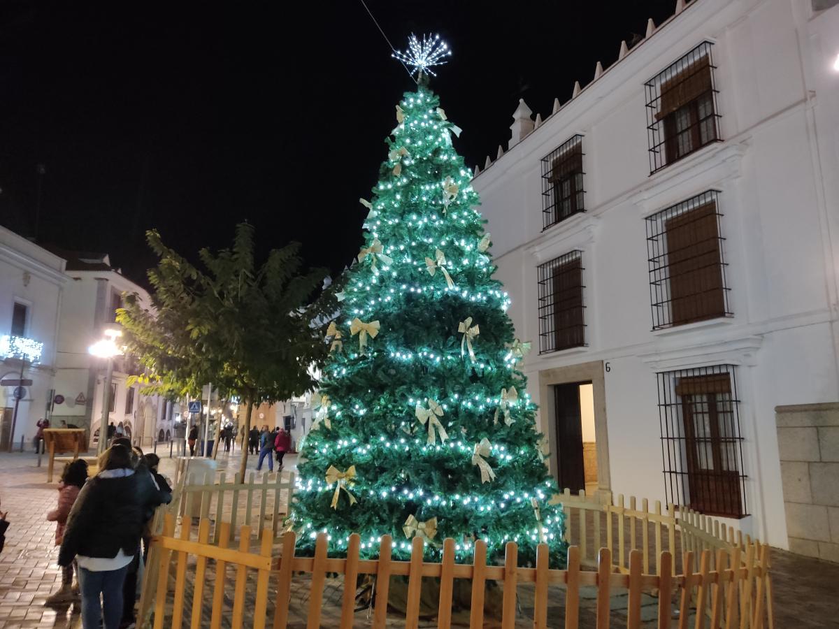 El alumbrado de Navidad ya luce en las calles de la localidad