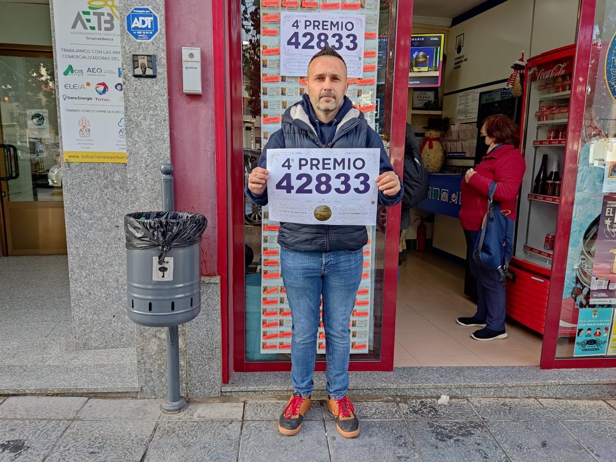 El cuarto premio de la lotería de Navidad deja 20.000 euros en Almendralejo