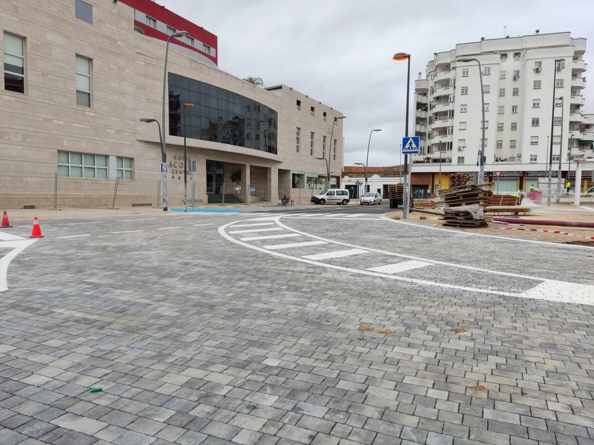 La plaza de Extremadura abrirá al tráfico este jueves