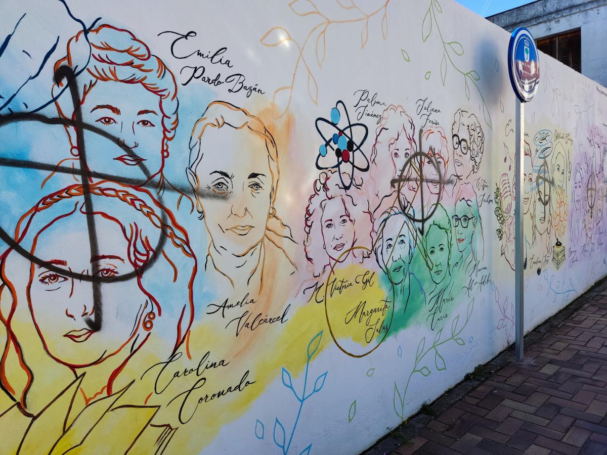 El Consejo Local de la Mujer denunciará las pintadas en el mural del 8M