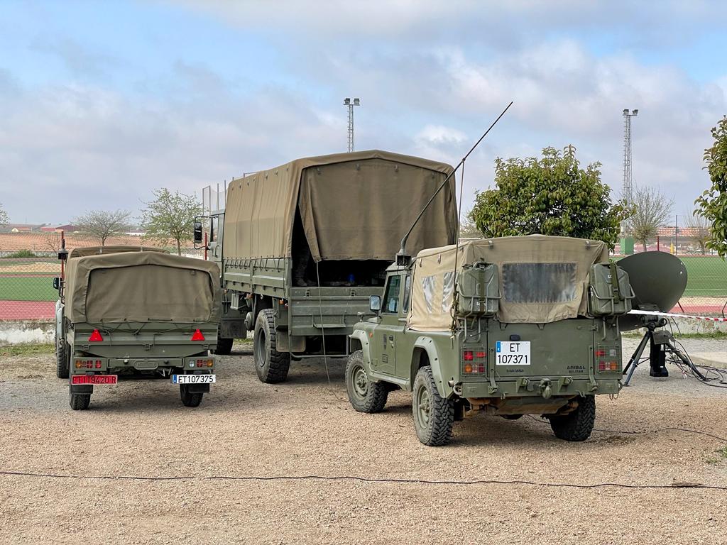 80 militares realizan ejercicios tácticos en Almendralejo durante tres días