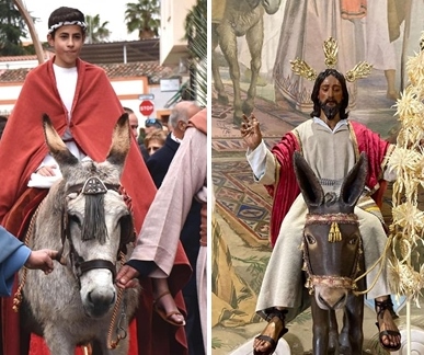 La Borriquita y La Burrita procesionarán el Domingo de Ramos