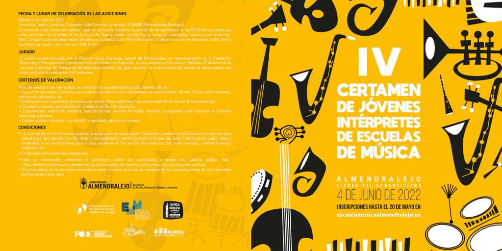 Abren las inscripciones para el certamen de jóvenes intérpretes de escuelas de música