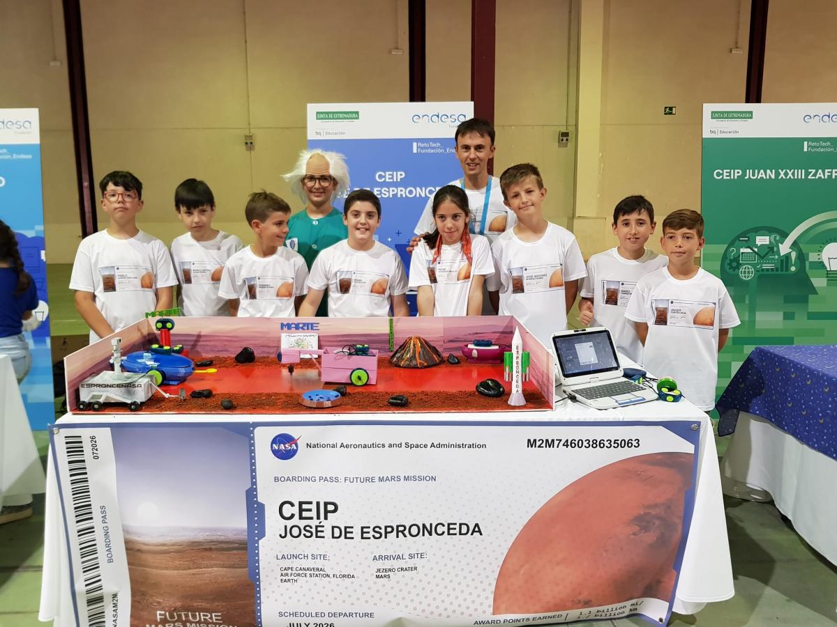 El colegio José de Espronceda participó en el concurso de la Fundación Endesa con un proyecto para llevar vida a Marte