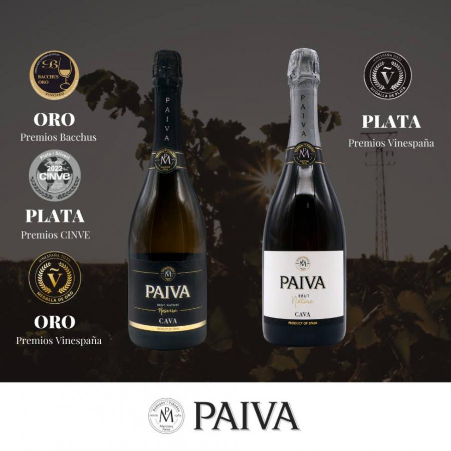 El cava Paiva Reserva Brut Nature consigue una medalla de oro en los Premios Bacchus la gran cita española para el mundo del vino