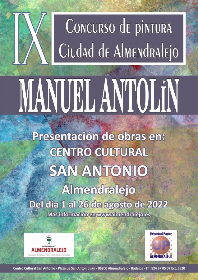 Publican las bases de la IX edición del concurso de pintura Manuel Antolín
