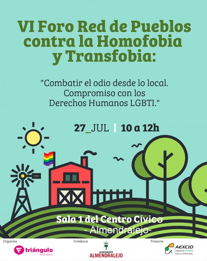 El foro de pueblos contra la homofobia y transfobia se celebrará en Almendralejo