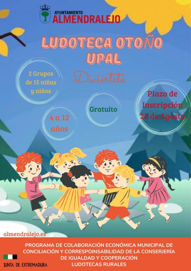 El plazo de matriculación de la ludoteca de otoño se abrirá el próximo lunes