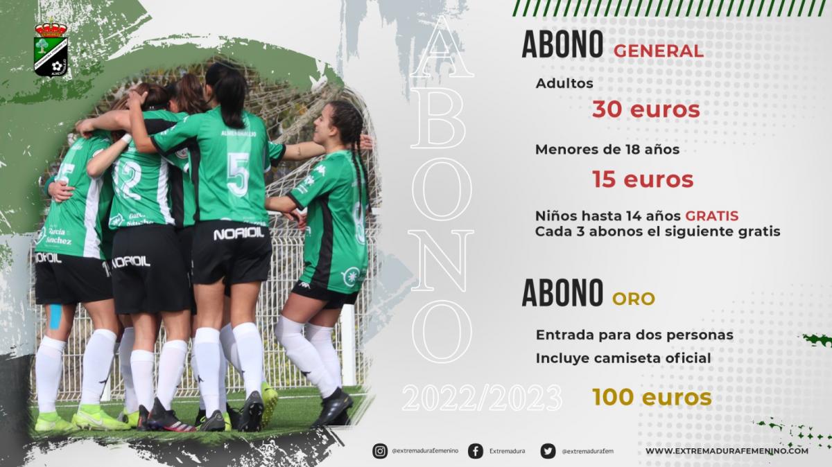 El Extremadura Femenino lanza su campaña de abonos con diversas novedades