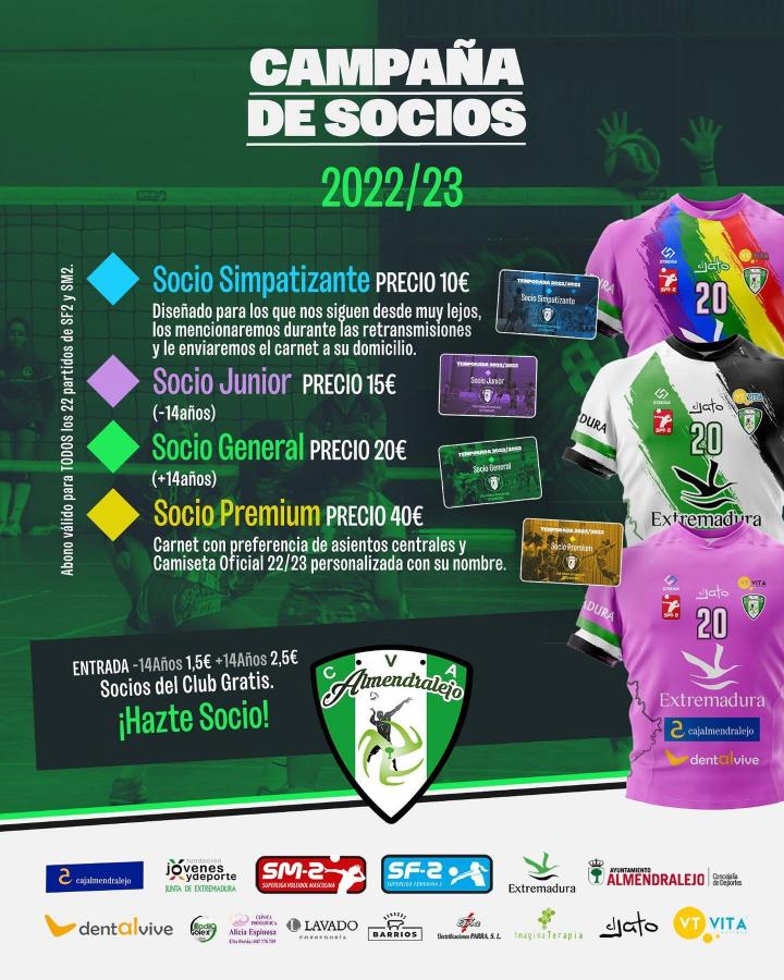 El club voleibol Almendralejo lanza una campaña de abonos para sus dos equipos