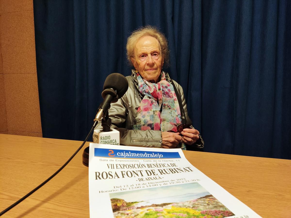 Rosa Font de Rubinat organiza una exposición benéfica