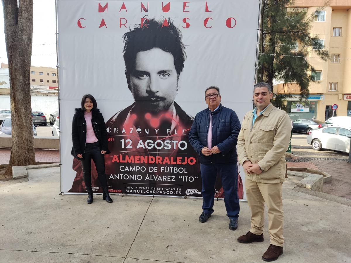 A la venta 10.000 entradas para el concierto de Manuel Carrasco en Almendralejo