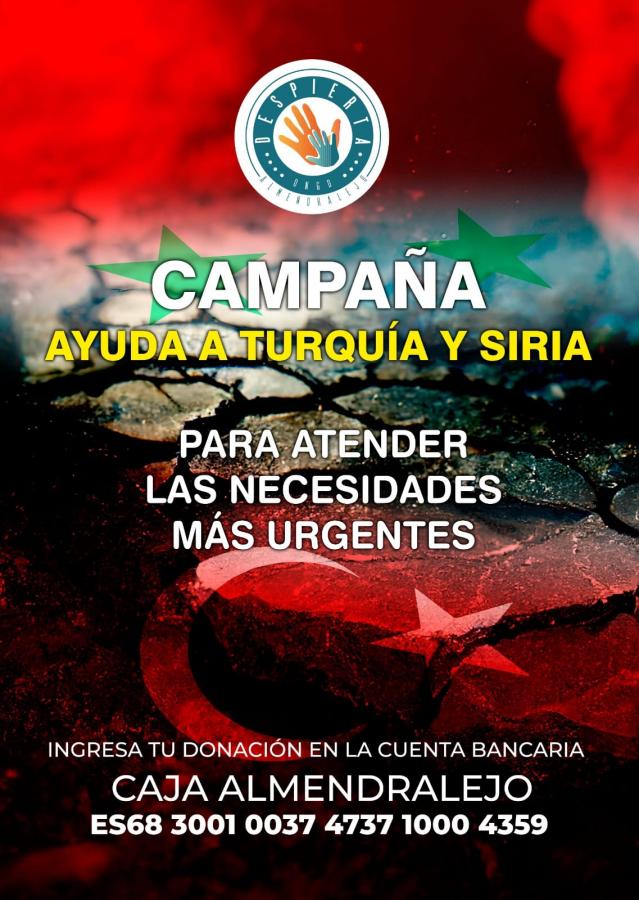 Despierta Almendralejo inicia una campaña para ayudar a Turquía y Siria