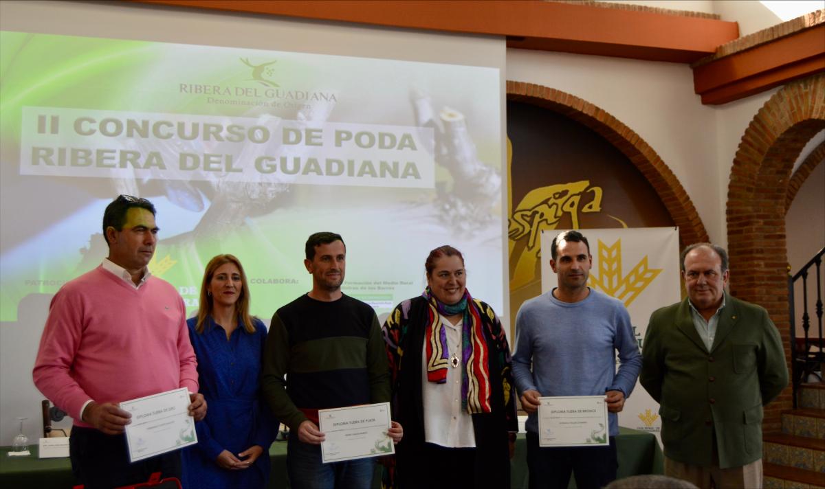 Ribera del Guadiana entrega los premios del concurso de poda