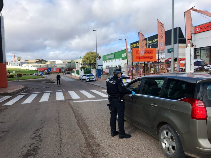 La Policía interpone más de 200 denuncias en Almendralejo durante el estado de alarma