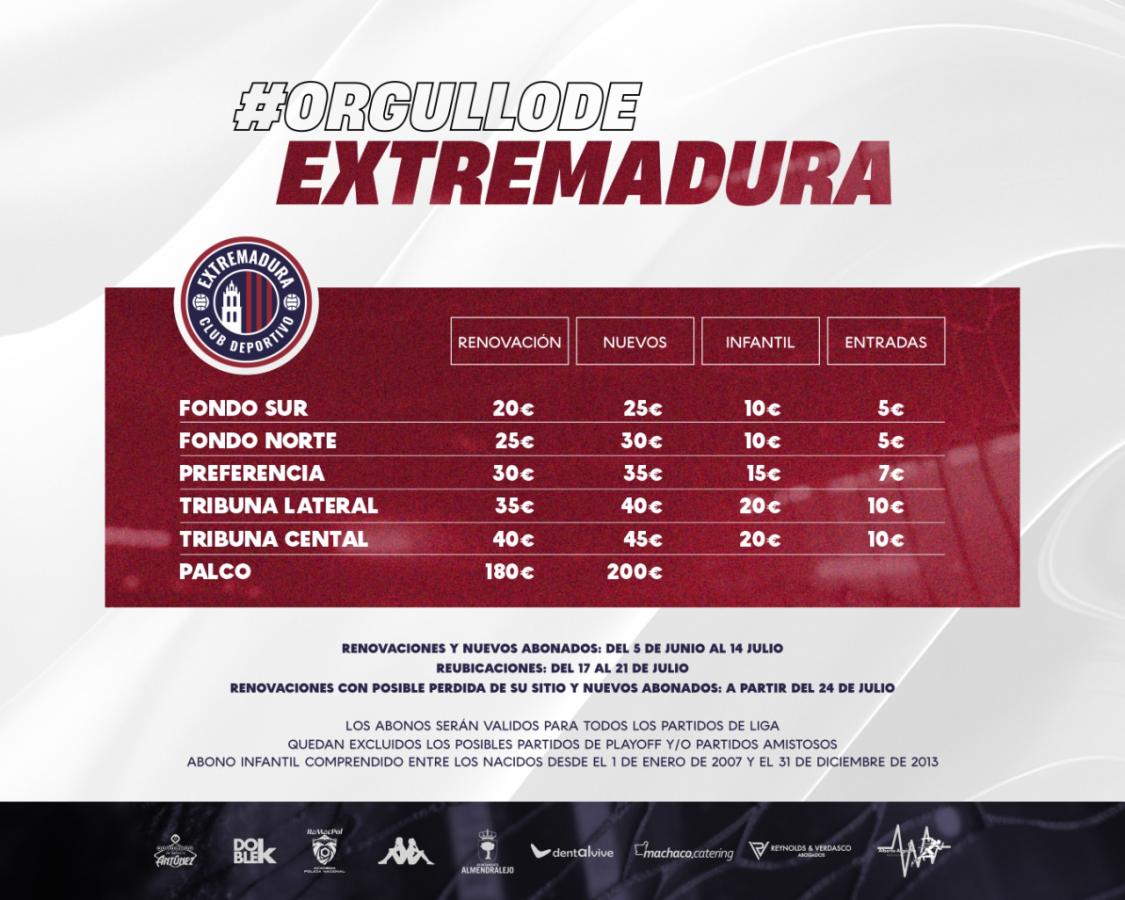 El Extremadura lanza la campaña de abonos para la próxima temporada